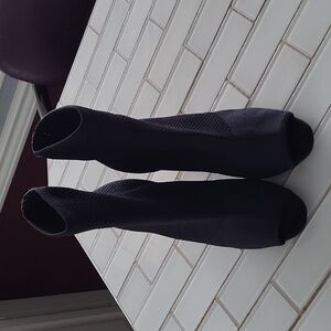 Open toe booties